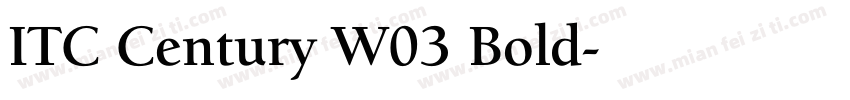 ITC Century W03 Bold字体转换